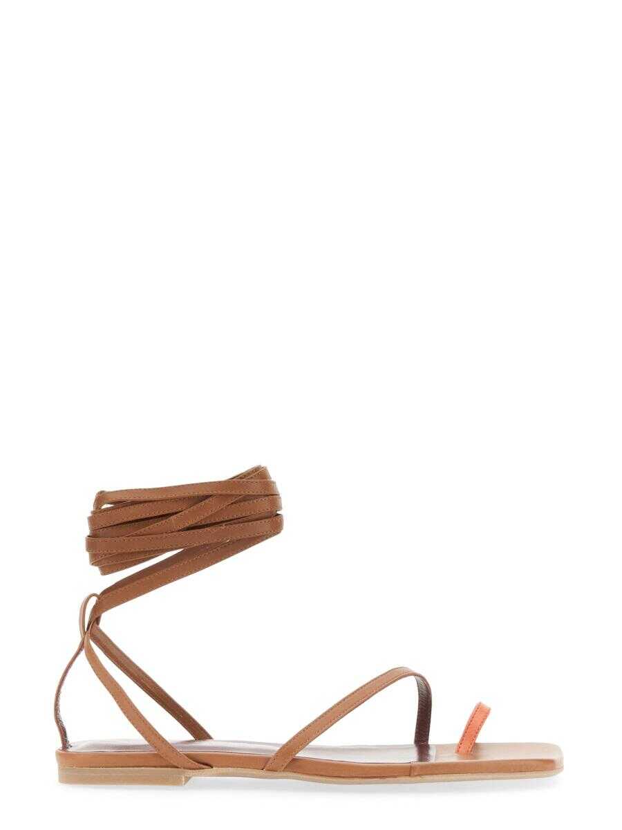 STAUD STAUD NICOLA GLADIATOR SANDAL BUFF