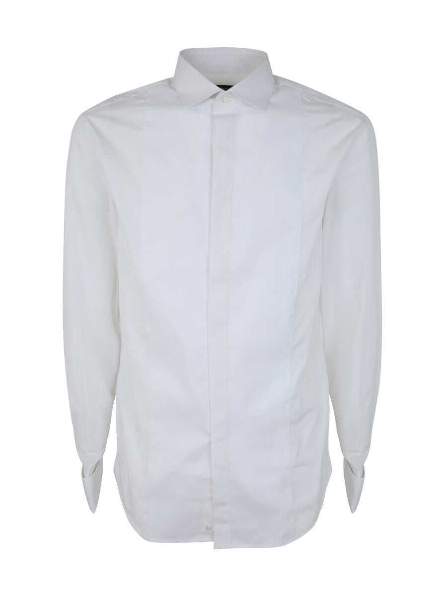 EA7 EA7 EMPORIO ARMANI CLASSIC SHIRT CLOTHING WHITE