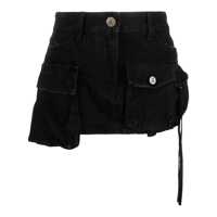 Fuste The Attico Fay Denim Mini Skirt Clothing Femei