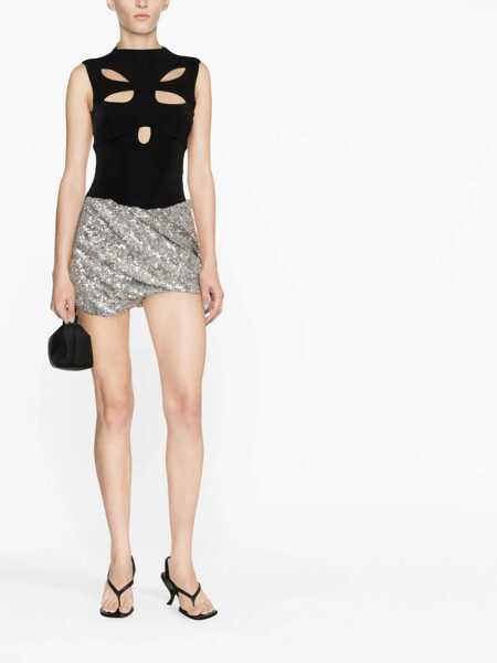 Fuste THE ATTICO The Attico Sequin Mini Skirt SILVER Femei (BM 10846417) 2