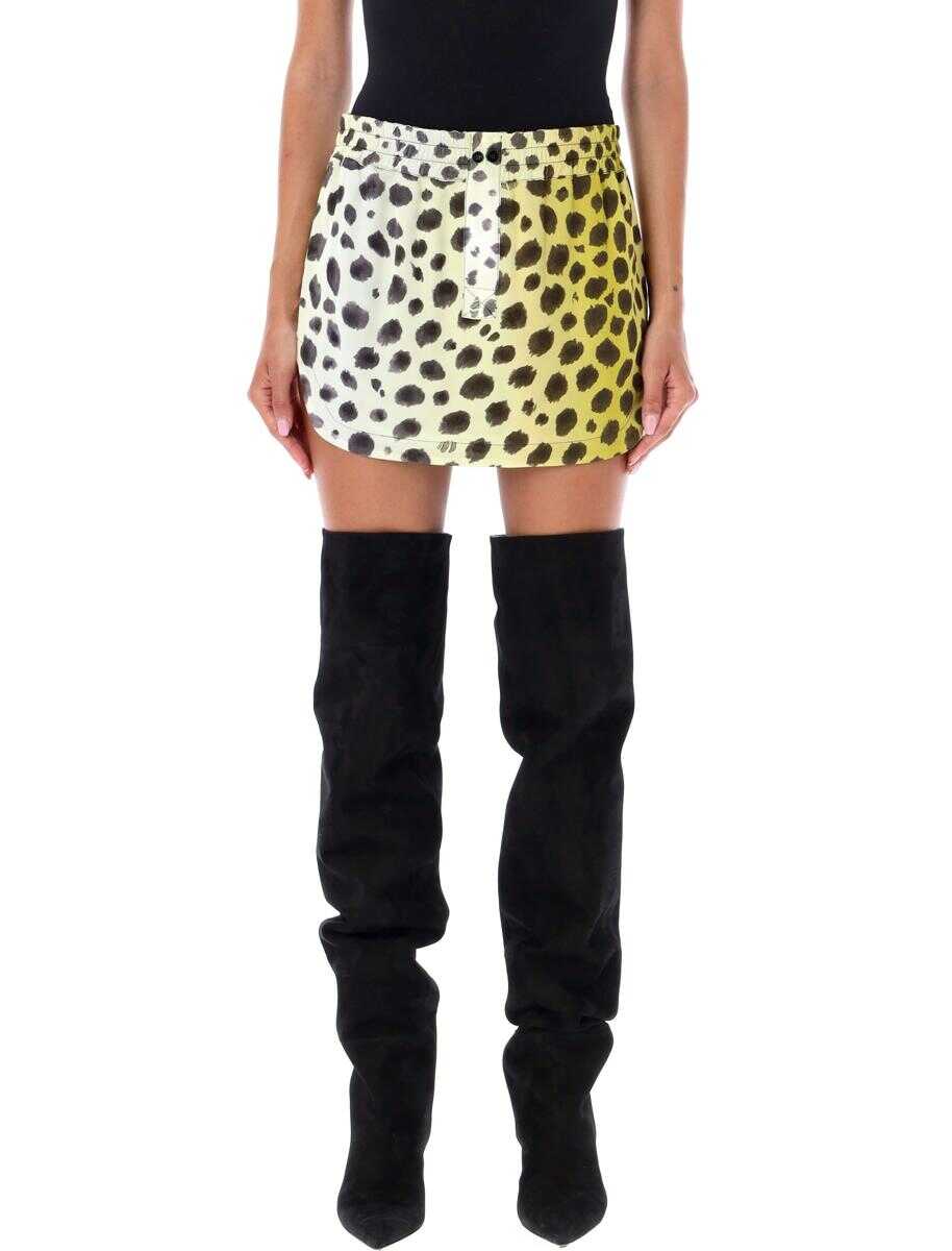 THE ATTICO THE ATTICO Rooney mini skirt CHEETAH PRINT