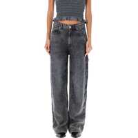 Blugi ISABEL MARANT ÉTOILE Bymara cargo denim jeans Femei