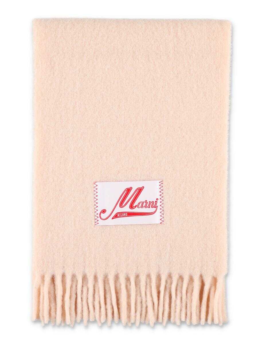 Marni MARNI Brushed alpaca scarf PINK
