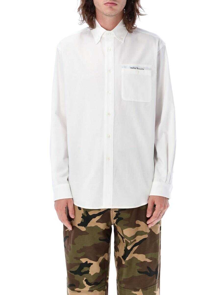 Palm Angels PALM ANGELS Sartorial tape pocket shirt WHITE/BLACK