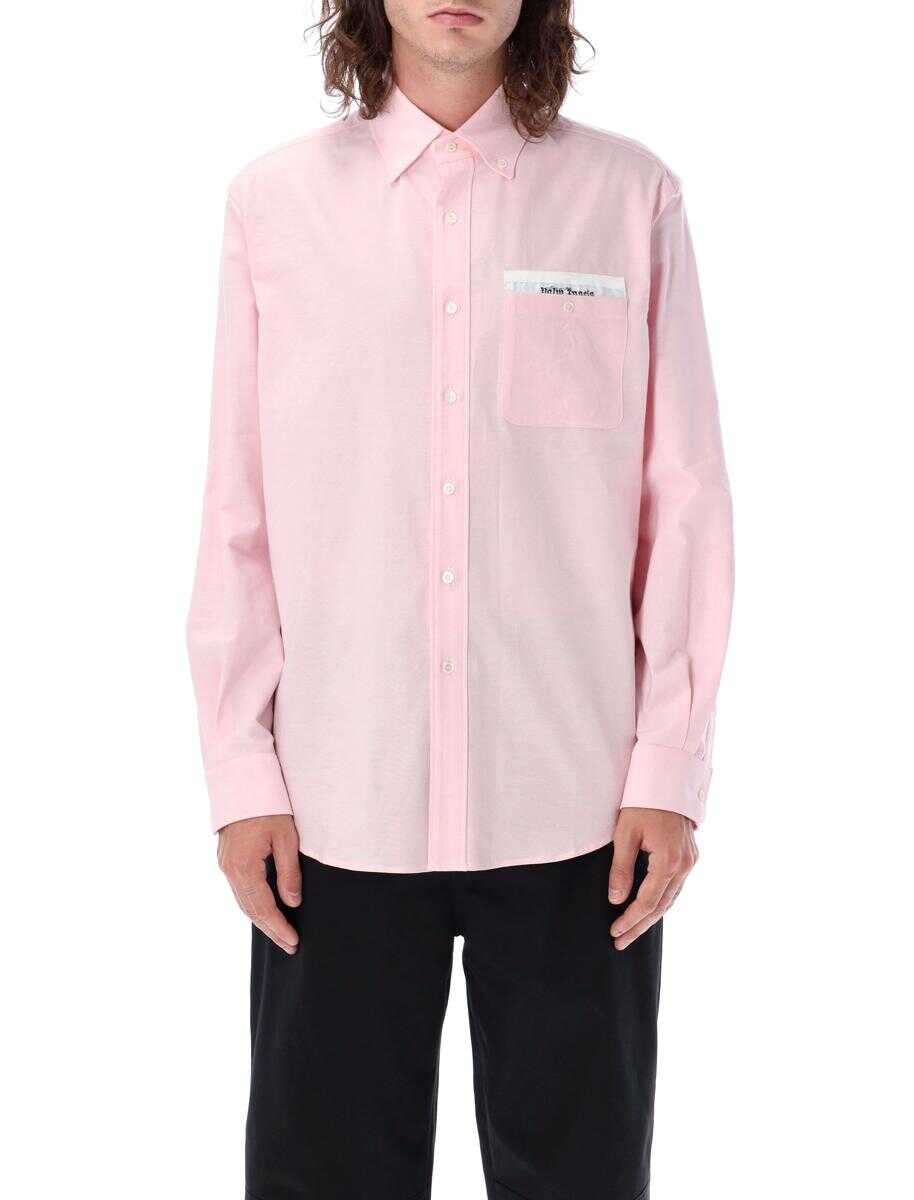 Palm Angels PALM ANGELS Sartorial tape pocket shirt PINK/BLACK