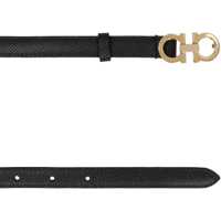 Accesorii Salvatore Ferragamo Dama - Curele Salvatore Ferragamo Salvatore Ferragamo Gancini Leather Belt Black Femei (BM 10850860) - B-mall.ro