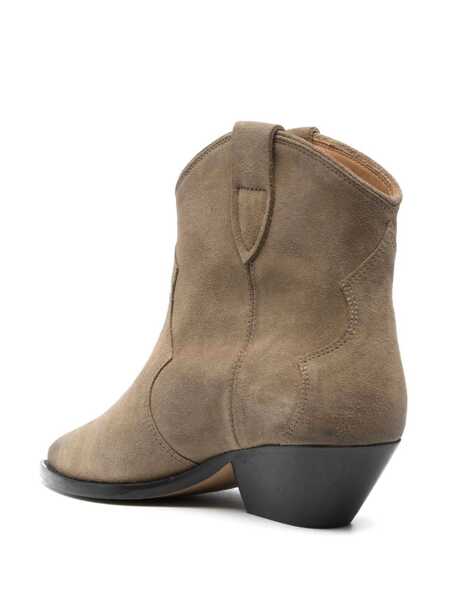 Bocanci Isabel Marant Isabel Marant Dewina Suede Ankle Boots GREY Femei (BM 10851169) 3