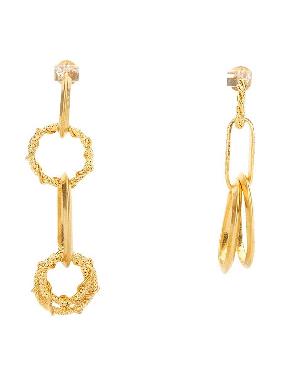 DSQUARED2 DSQUARED2 EARRING WITH CHAIN RINGS GOLD