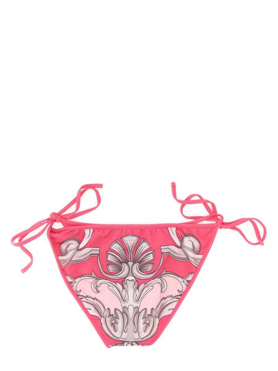 Versace VERSACE DOUBLE FACE PRINT BIKINI BOTTOM FUCHSIA