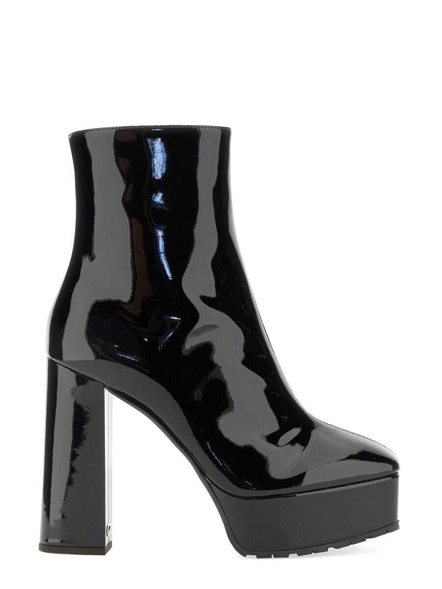 Giuseppe Zanotti GIUSEPPE ZANOTTI FAUX LEATHER BOOT BLACK