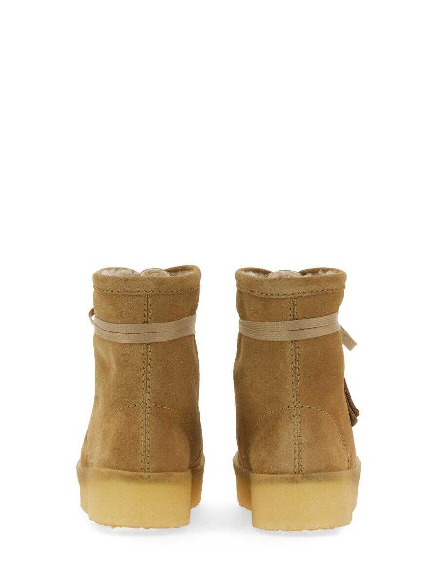 Clarks CLARKS WALLABEECUP HIGH BOOT BEIGE