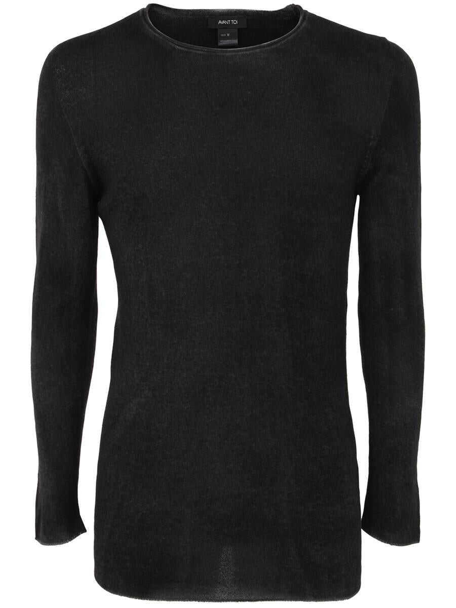 AVANT TOI AVANT TOI REVERSIBLE ROUND NECK PULLOVER CLOTHING Black