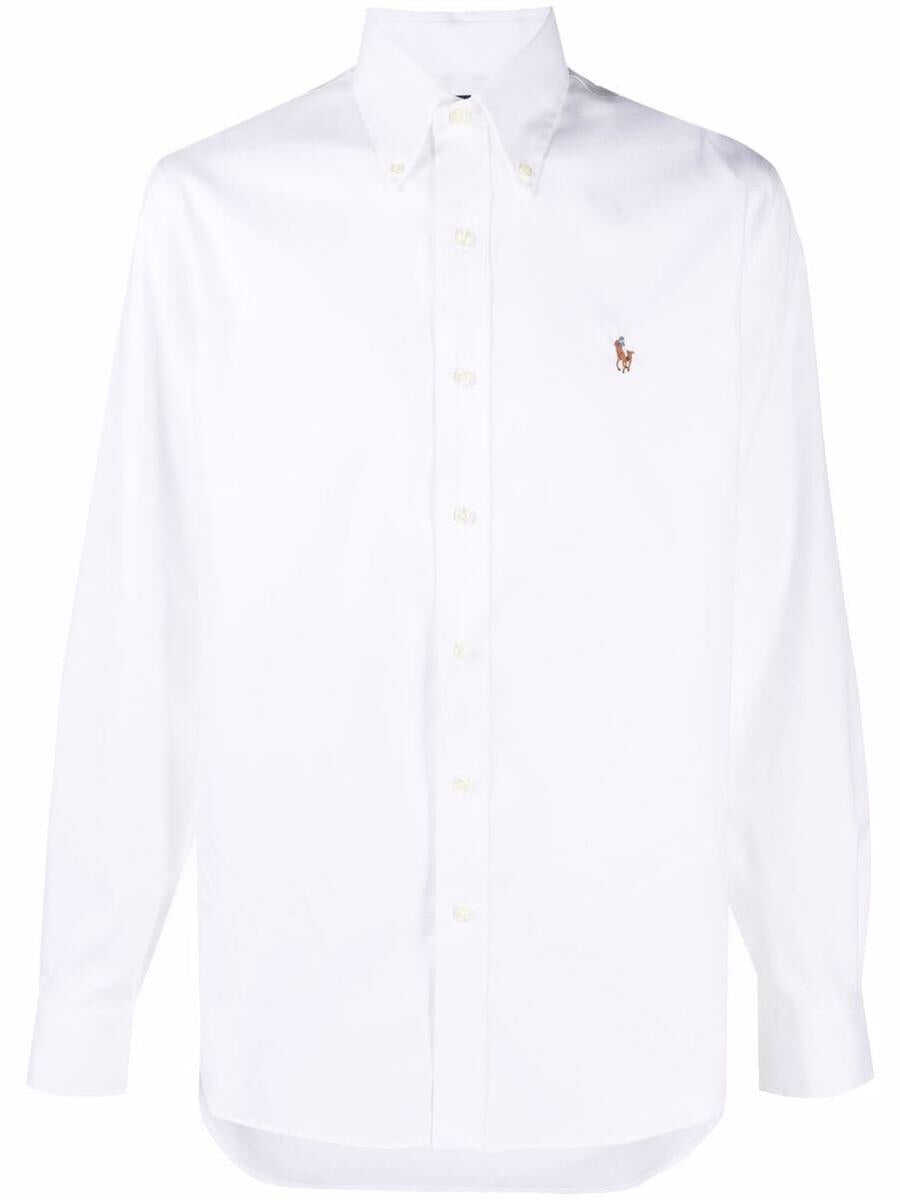 Ralph Lauren POLO RALPH LAUREN PINPOINT LONG SLEEVE DRESS SHIRT CLOTHING White
