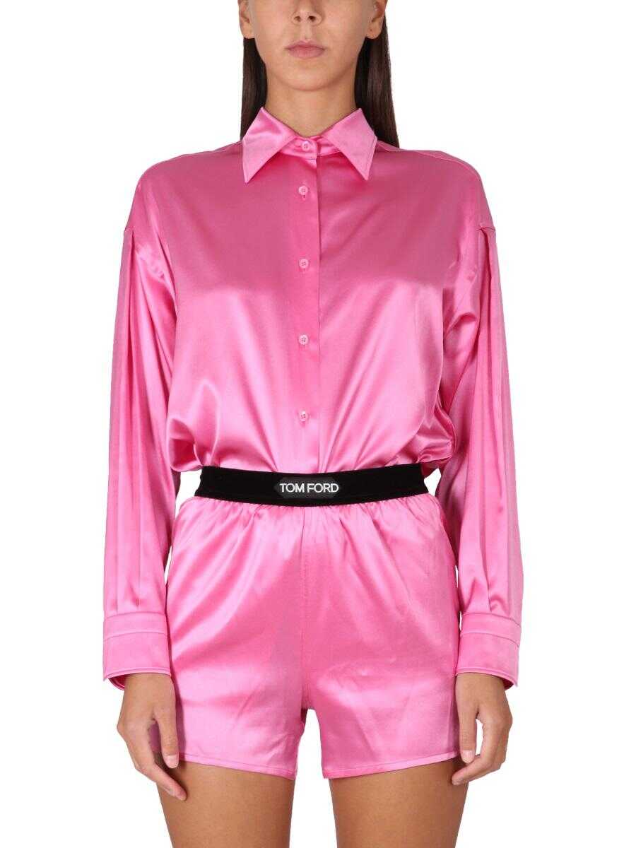 Tom Ford TOM FORD RELAXED FIT SHIRT FUCHSIA