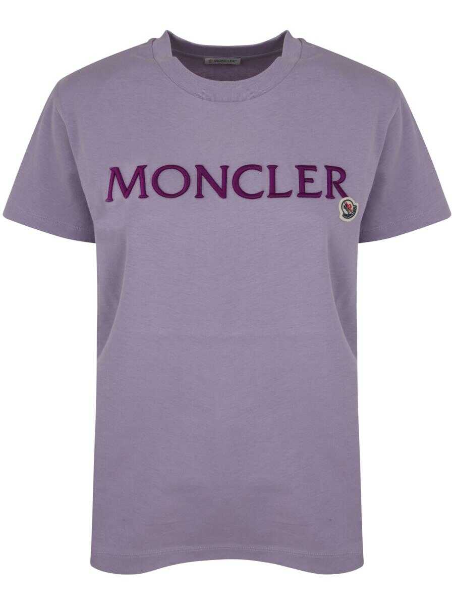 Moncler MONCLER SHORT SLEEVES T-SHIRT CLOTHING Pink & Purple