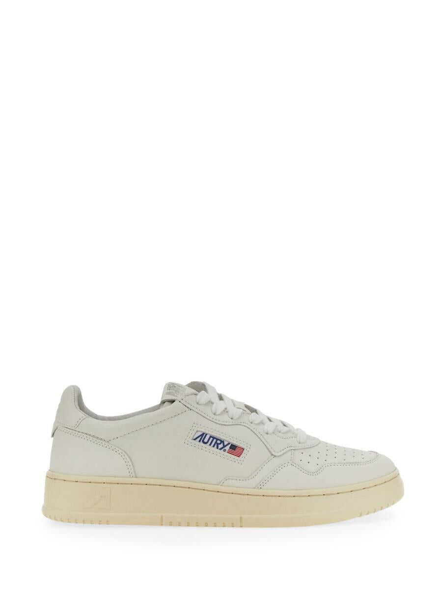 AUTRY AUTRY MEDALIST LEATHER LOW-TOP SNEAKERS White