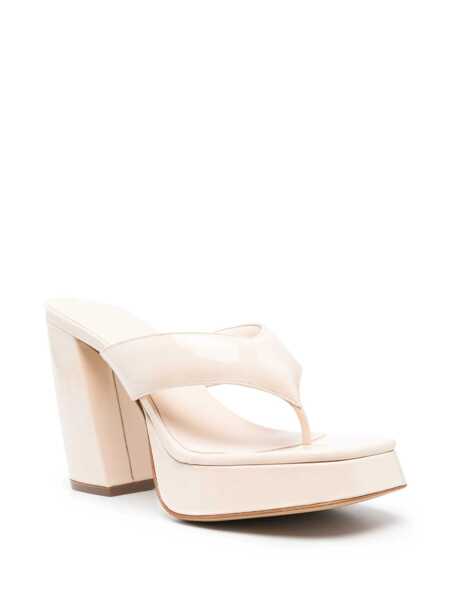 Pantofi cu toc GIA BORGHINI Gia Borghini Patent Sandal Beige Femei (BM 10861387) 2