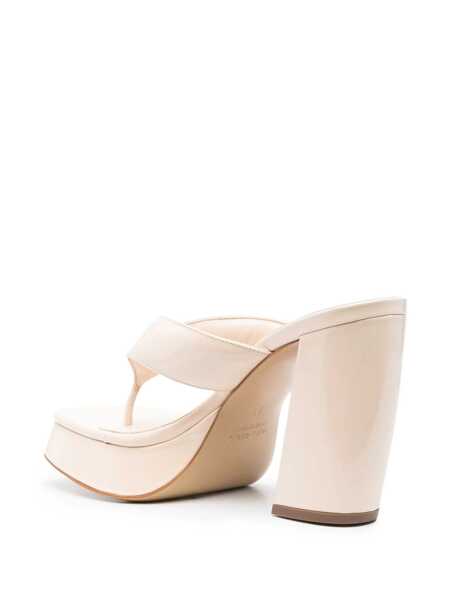 Pantofi cu toc GIA BORGHINI Gia Borghini Patent Sandal Beige Femei (BM 10861387) 3