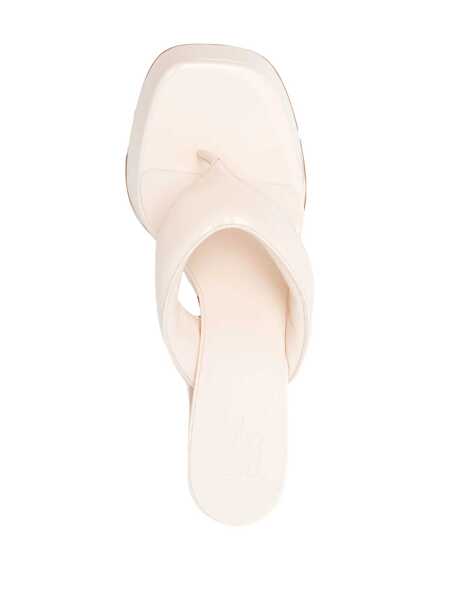 Pantofi cu toc GIA BORGHINI Gia Borghini Patent Sandal Beige Femei (BM 10861387) 4