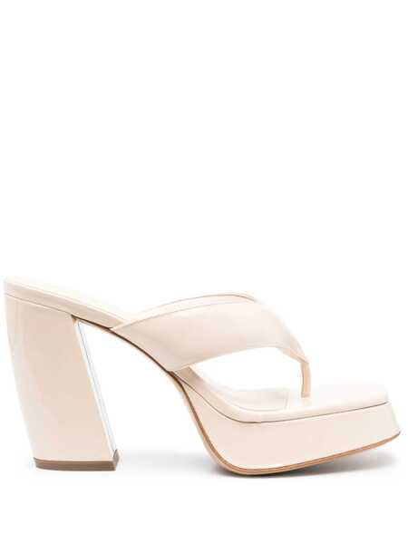 Pantofi cu toc GIA BORGHINI Gia Borghini Patent Sandal Beige Femei (BM 10861387) 1