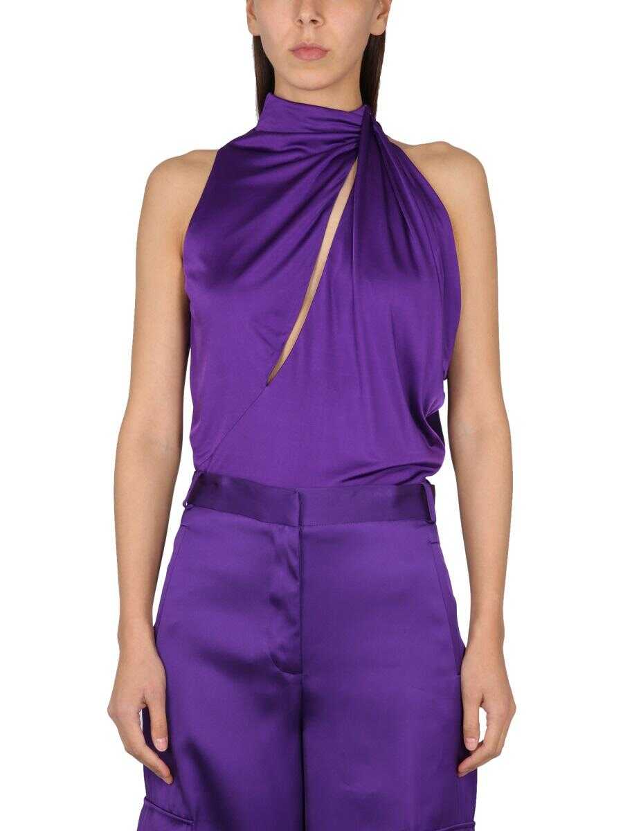 Versace VERSACE VISCOSE TOPS. PURPLE