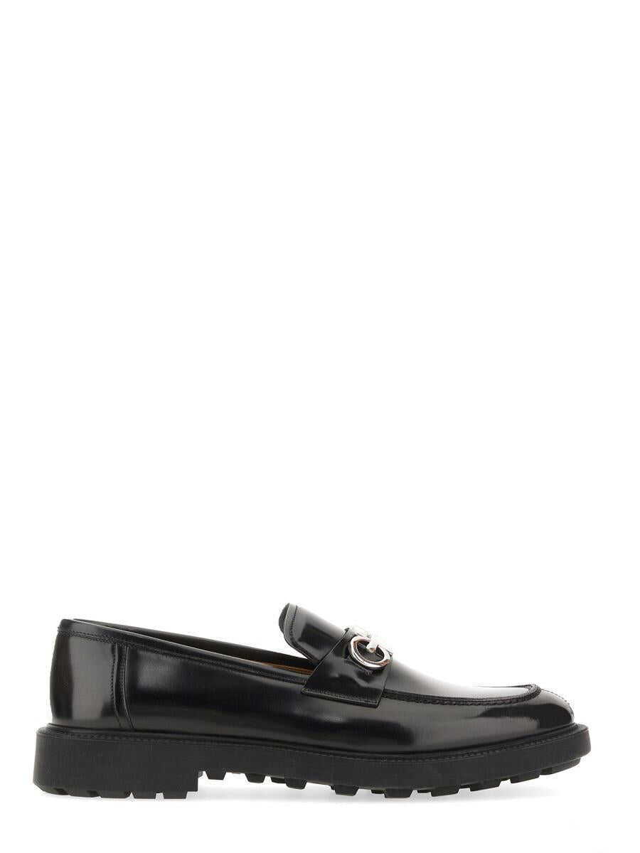 Ferragamo FERRAGAMO MOCCASIN ORNAMENT GANCINI BLACK