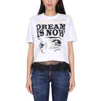 Tricouri DSQUARED2 T-SHIRT WITH LOGO Femei