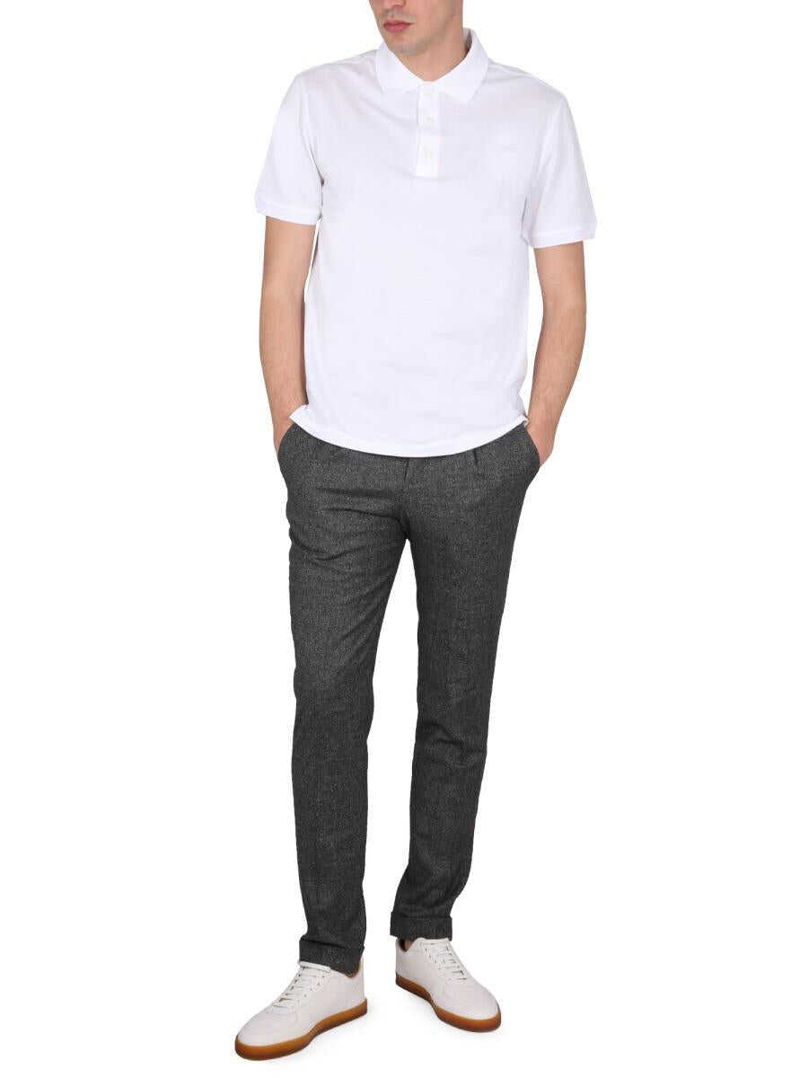 BRIONI BRIONI REGULAR FIT POLO SHIRT WHITE