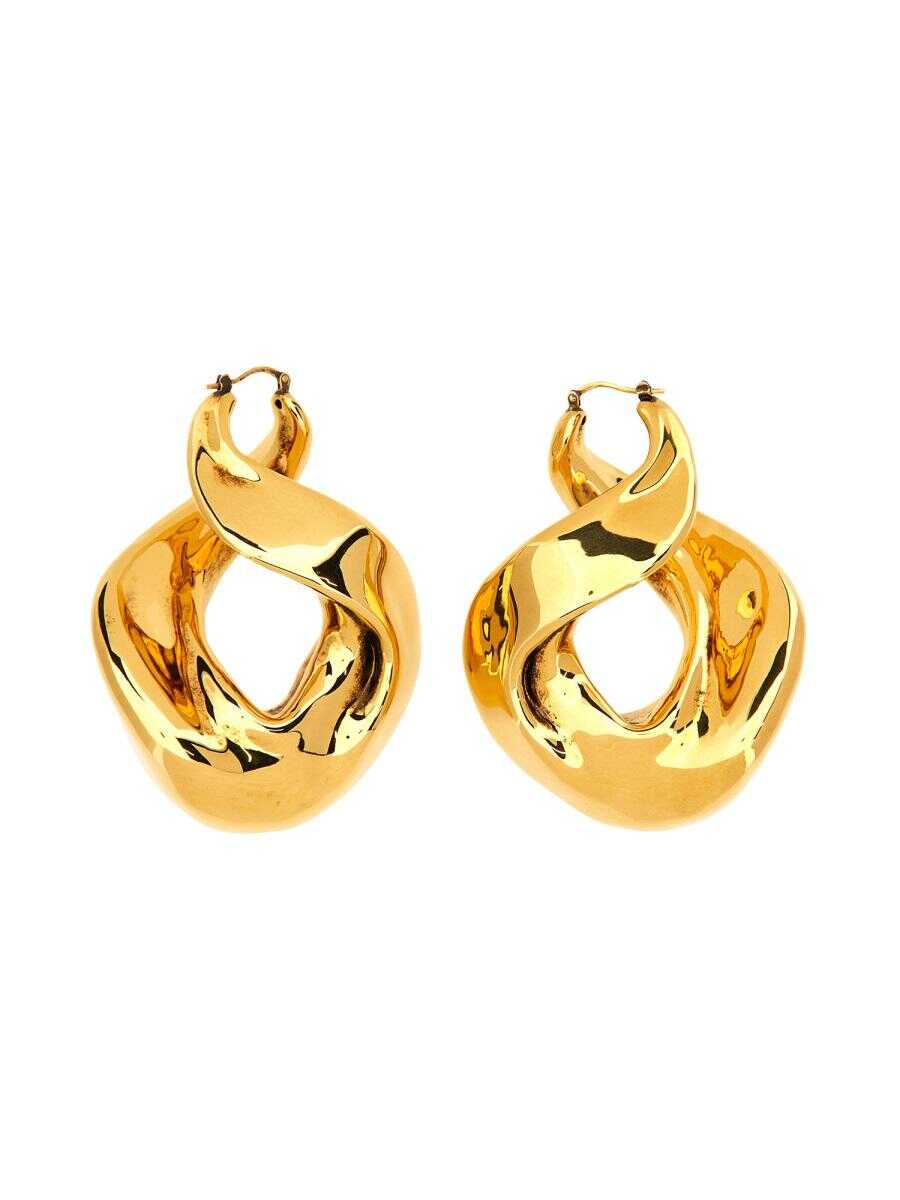 Alexander McQueen ALEXANDER MCQUEEN TWISTED EARRINGS GOLD