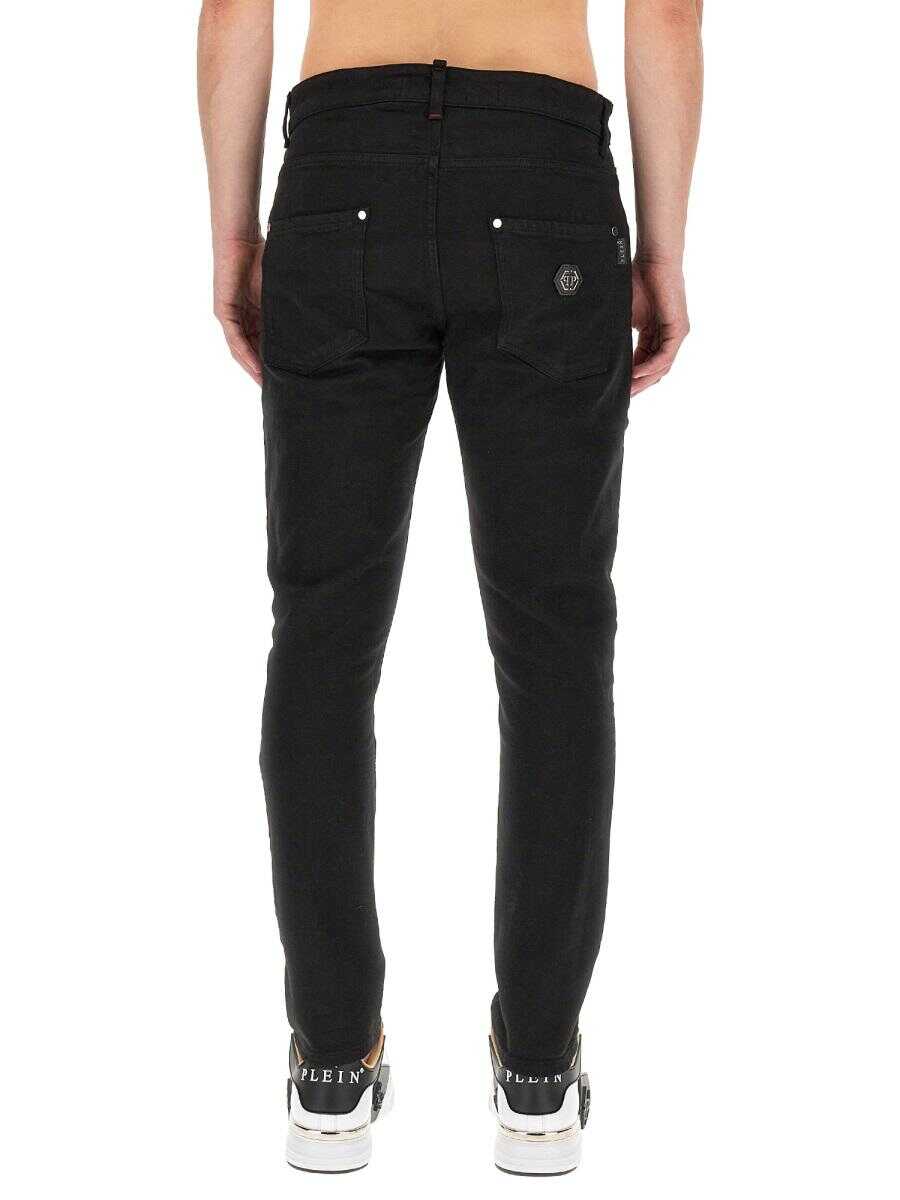 Philipp Plein PHILIPP PLEIN SLIM FIT JEANS BLACK