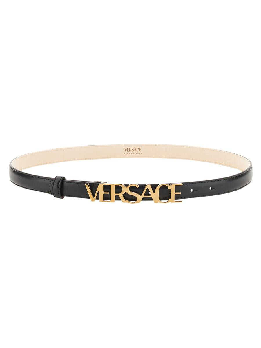 Versace VERSACE LOGED BELT BLACK