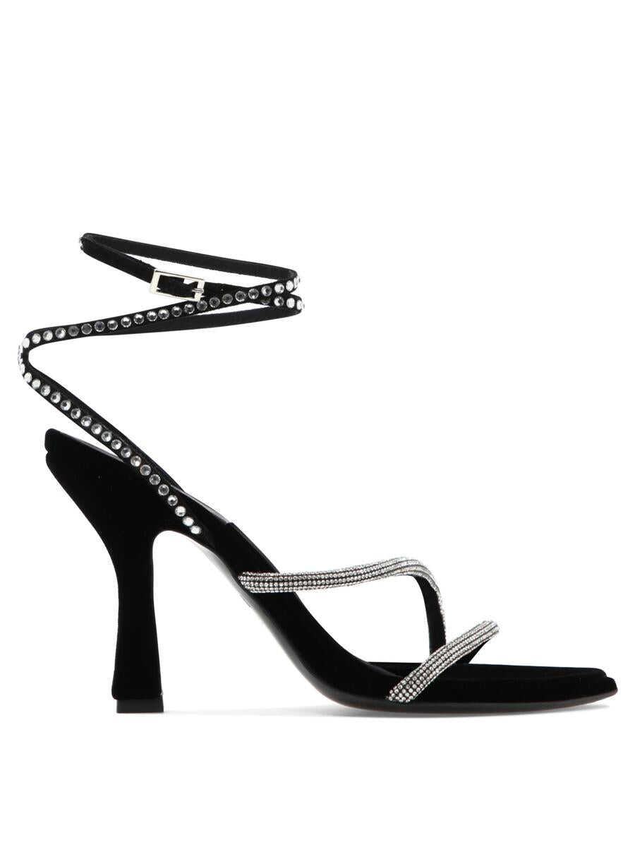 Poze 3JUIN 3JUIN "Giglio Velvet" heeled sandals BLACK