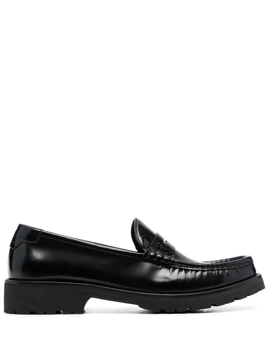 Saint Laurent SAINT LAURENT Leather loafers Black