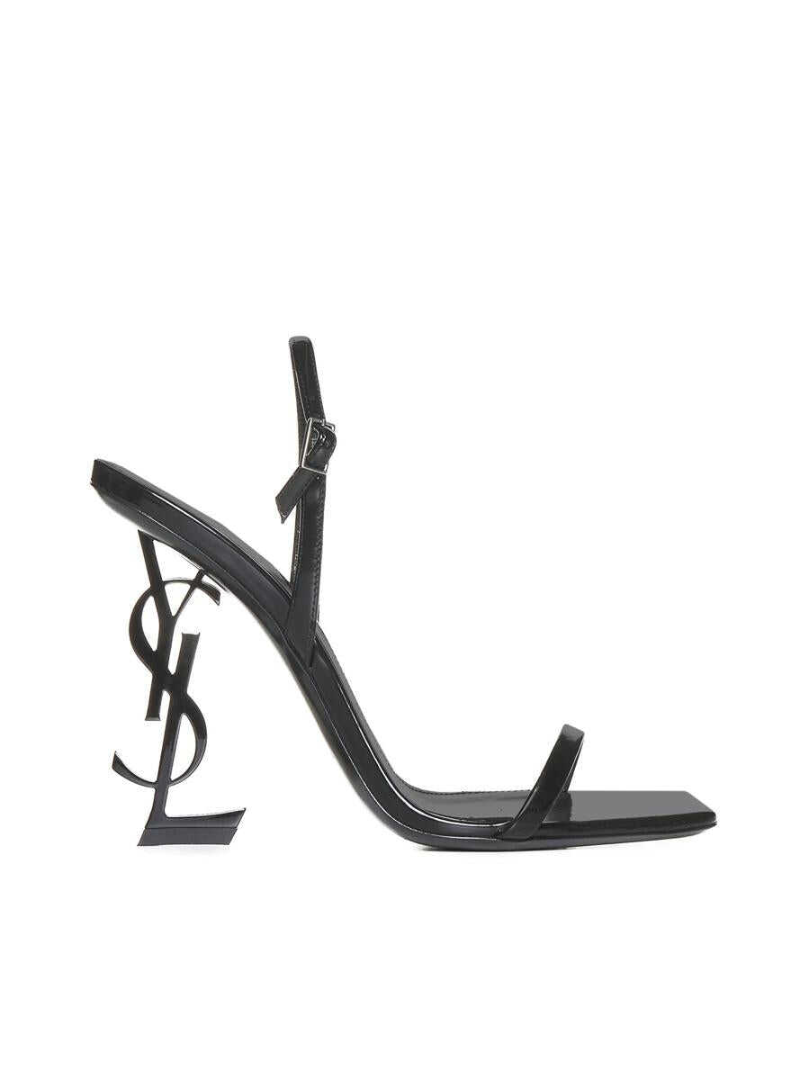 Saint Laurent SAINT LAURENT Opyum leather heel sandals Black