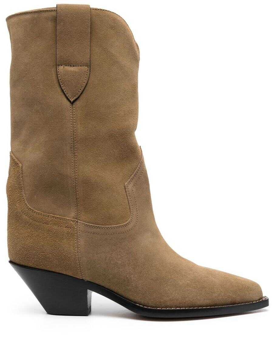 Isabel Marant ISABEL MARANT Dahope leather boots Dove Grey