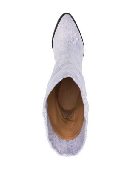 Bocanci Isabel Marant Isabel Marant Rouxa Leather Boots Purple Femei (BM 10873117) 4