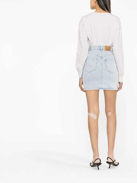 Fuste Isabel Marant Isabel Marant Vabelia Midi Skirt CLEAR BLUE Femei (BM 10873507) 3
