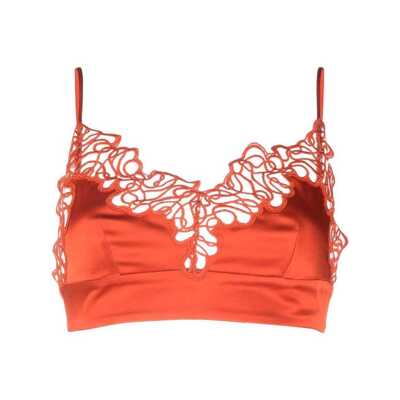 Underwire Lace Bra with Gold-Tone Metal Applications