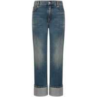 Blugi Alexander McQueen High Waisted Denim Jeans Femei