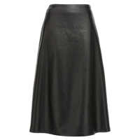 Fuste Balenciaga Leather Midi Skirt Femei