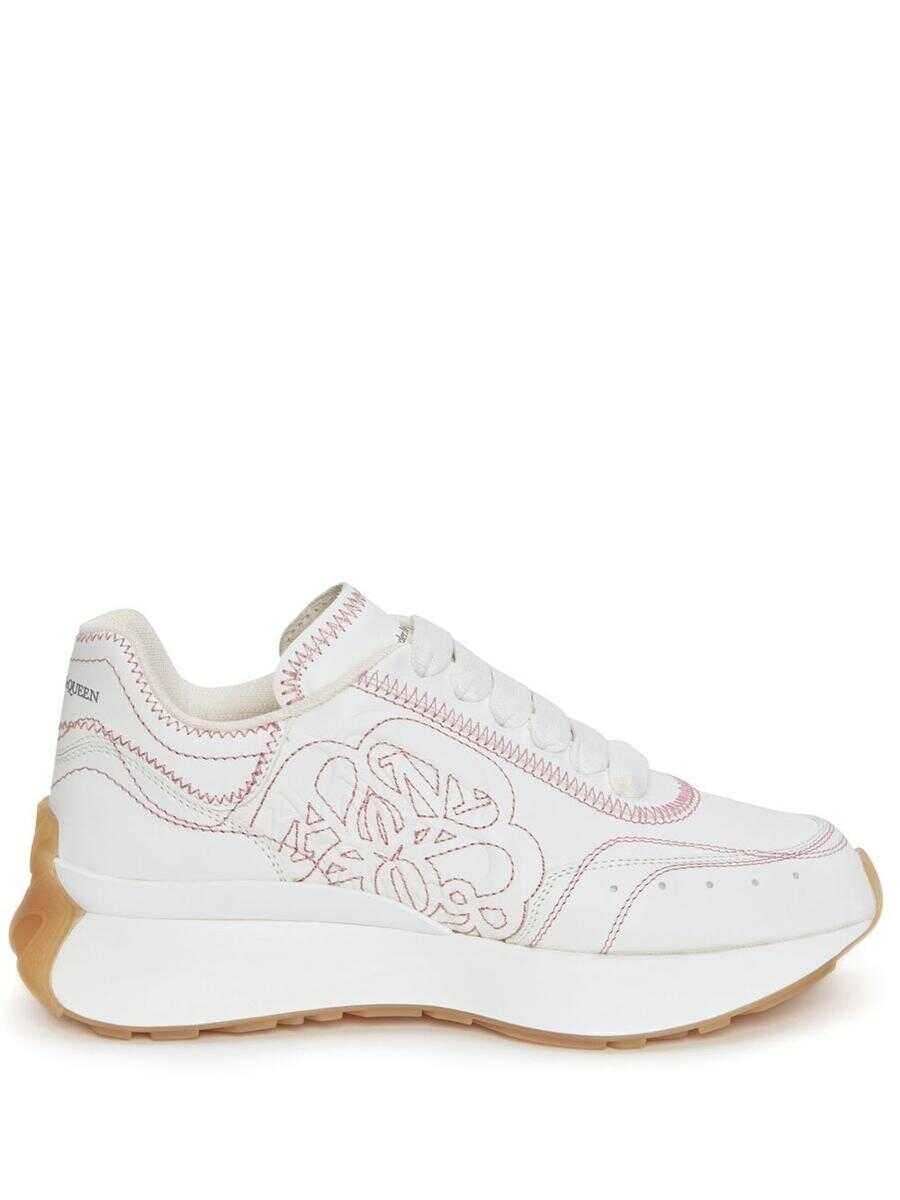 Alexander McQueen ALEXANDER MCQUEEN Sprint Runner leather sneakers WHITE