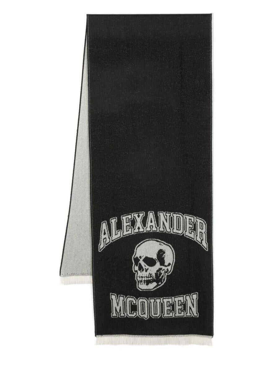 Alexander McQueen Alexander McQueen Scarfs BLACK/IVORY