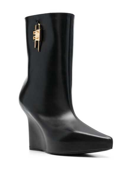 Bocanci Givenchy Givenchy G Lock Leather Boots Black Femei (BM 10876693) 2