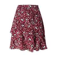 Fuste Stella McCartney Leopard Skirt Red Femei