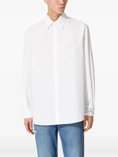 Camasi Valentino Garavani Valentino Garavani Cotton Shirt WHITE Barbati (BM 10879246) 3