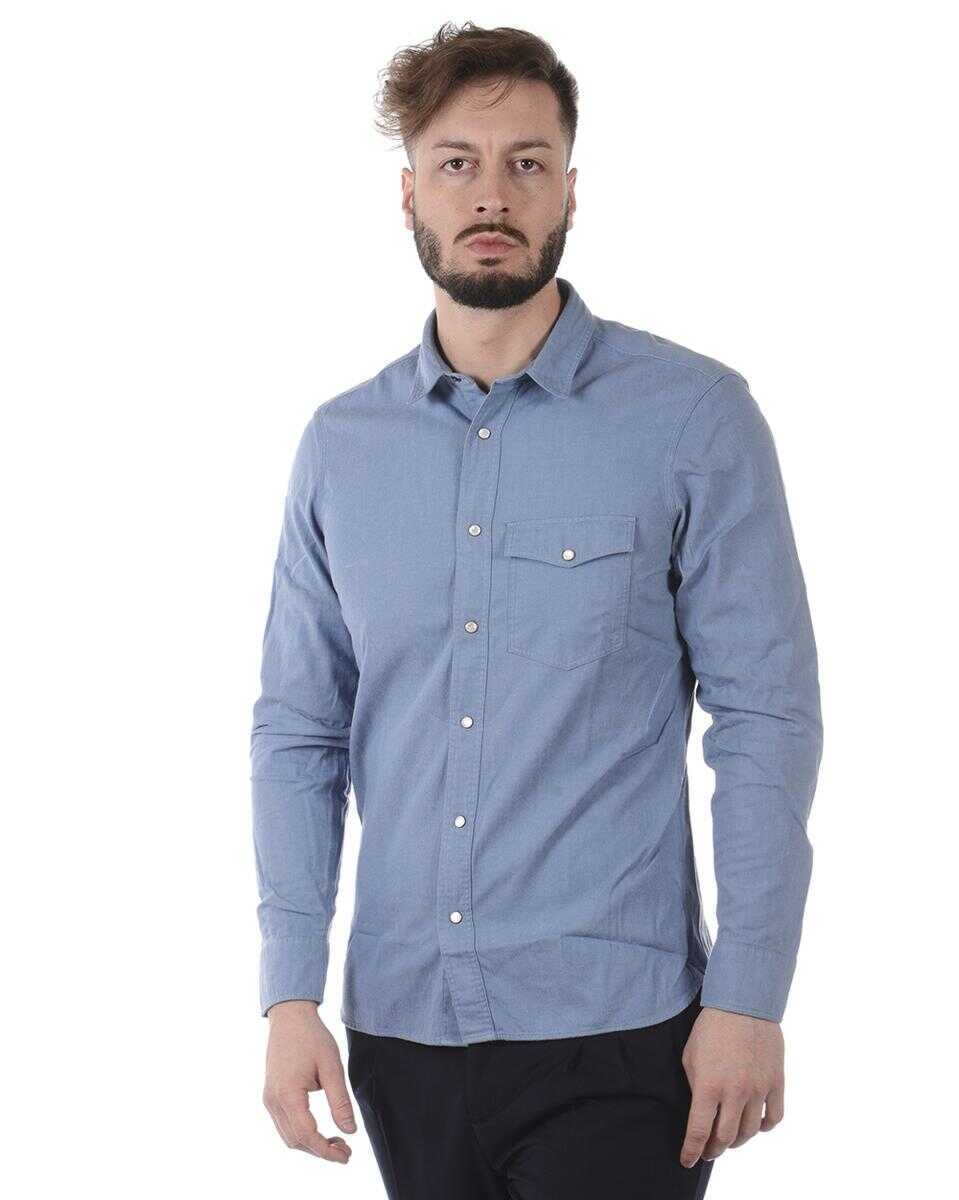 Camasi Burberry Burberry Shirt BLUE Barbati (BM 10879576) 3