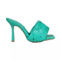 Sandale cu toc Bottega Veneta Lido Leather Mules Femei