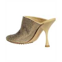 Pantofi cu toc Bottega Veneta Dama - Pantofi cu toc Bottega Veneta Bottega Veneta Sparkle Dot Sock Mules Beige Femei (BM 10888255) - B-mall.ro