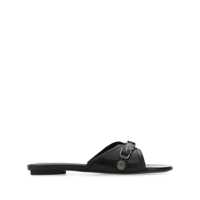 Sandale Balenciaga Cagole Leather Slides Femei
