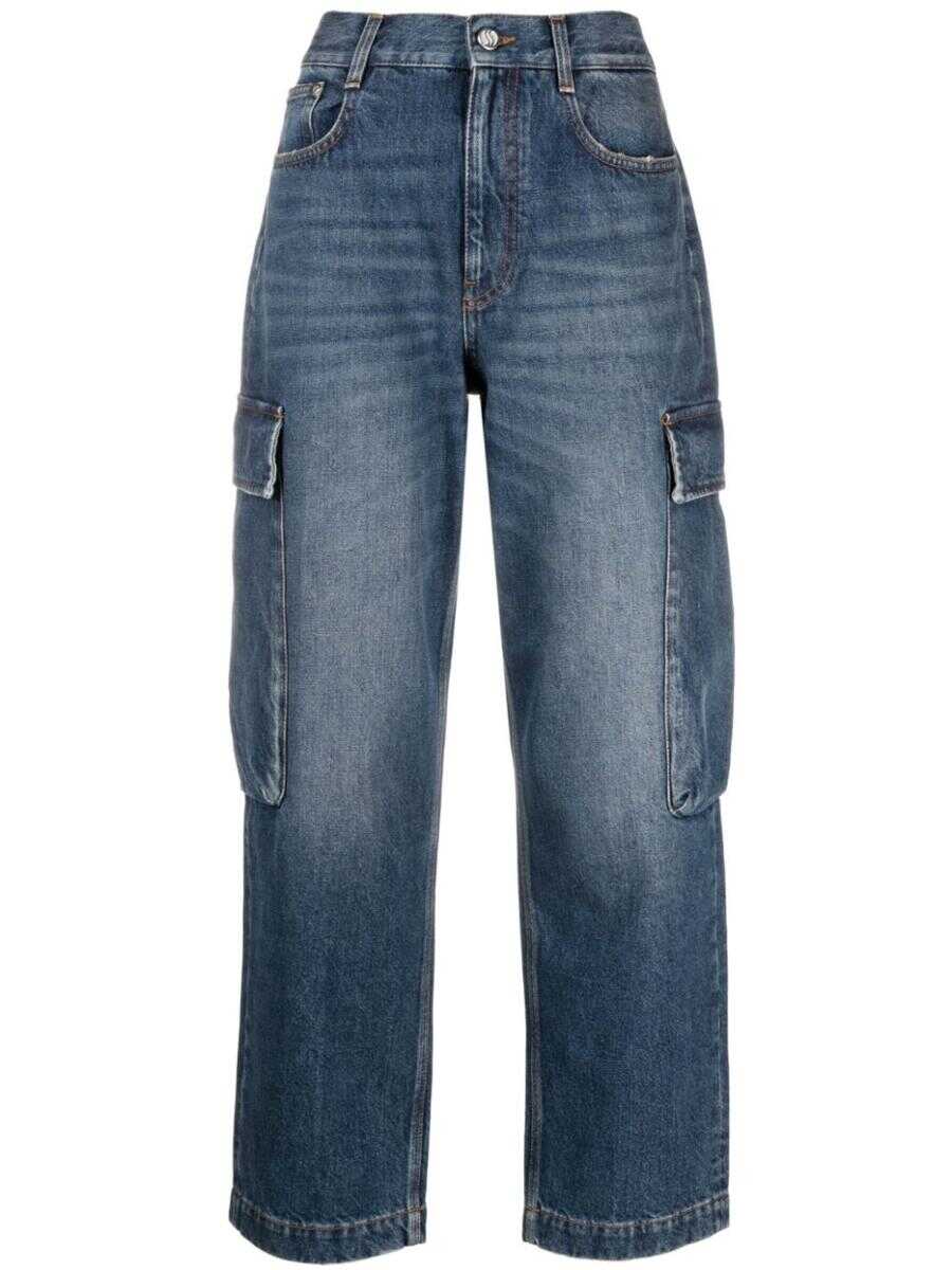Poze Stella McCartney STELLA MCCARTNEY cropped cargo jeans DENIM b-mall.ro 